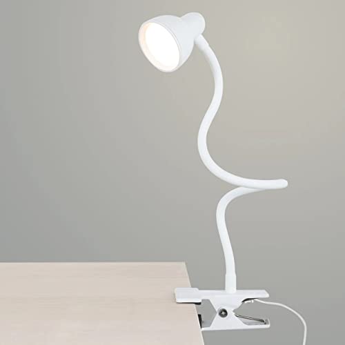 Clip on Light Reading Light for Bed 3 Color Modes 10 Dimmable Brightness Eye Care Clamp Desk Lamp Flexible Gooseneck Book Light for Reading in Bed Desk Light for Bed Headboard Computer