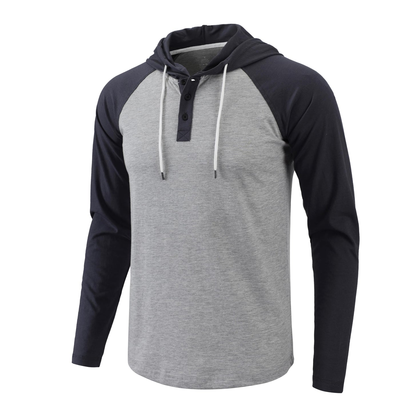 Mens Hoodies Shirt Casual Athletic Workout Fashion Hooded Lightweight Jersey Sweatshirt Long Sleeve with Drawstring