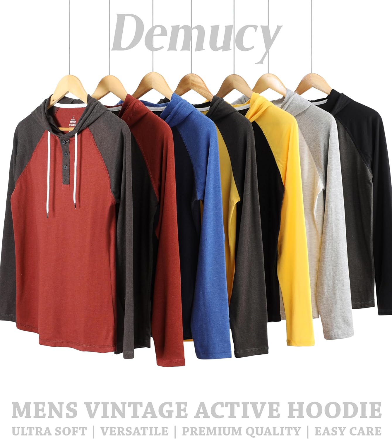 Mens Hoodies Shirt Casual Athletic Workout Fashion Hooded Lightweight Jersey Sweatshirt Long Sleeve with Drawstring