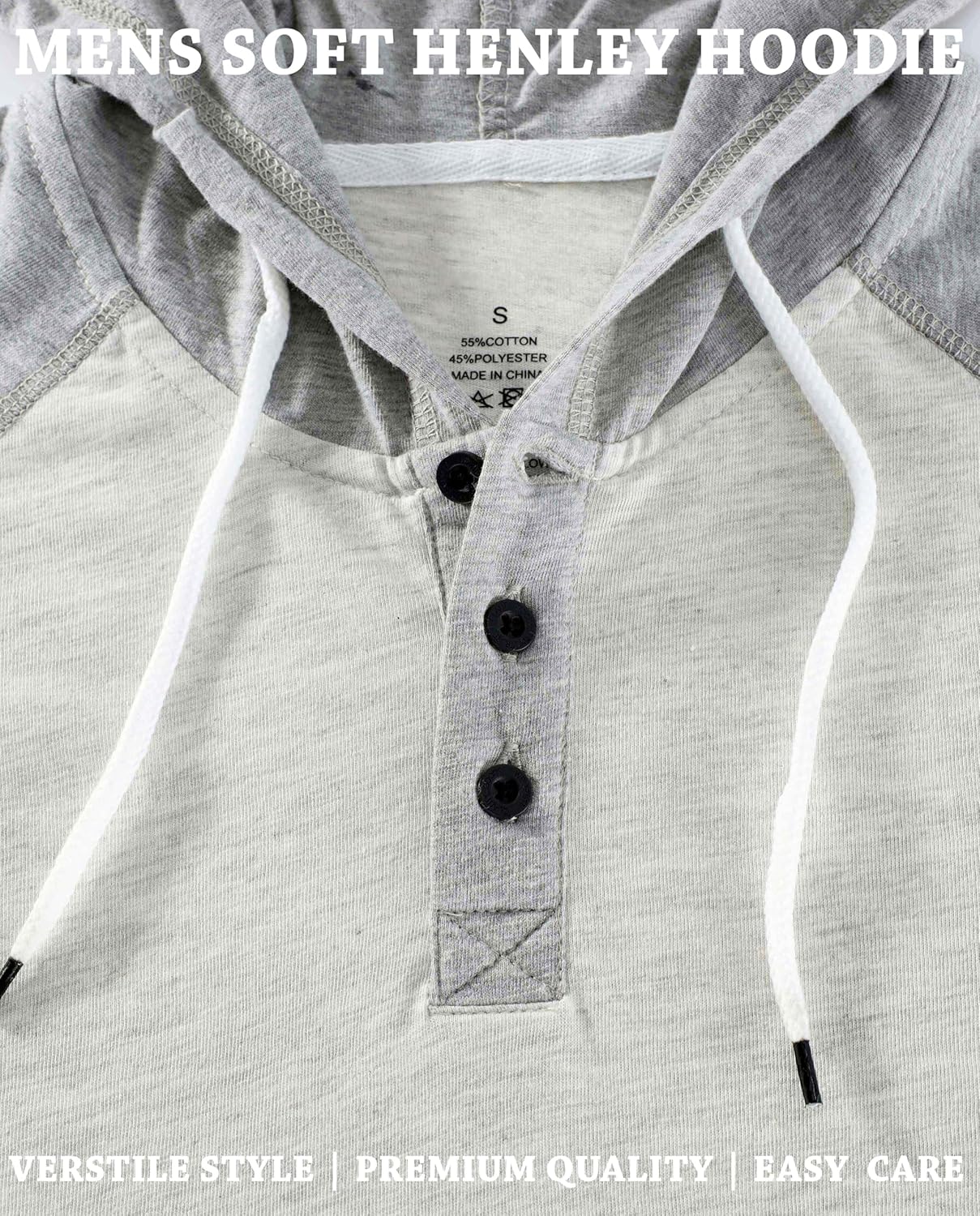 Mens Hoodies Shirt Casual Athletic Workout Fashion Hooded Lightweight Jersey Sweatshirt Long Sleeve with Drawstring